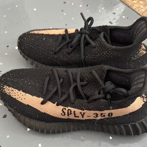 Yeezy Black and Tan Sneakers